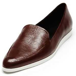 NWT Theory Burgundy Women's Leather Loafers